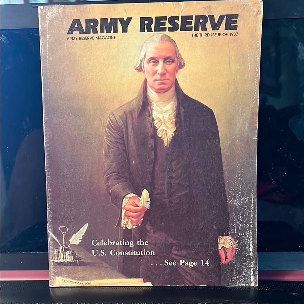Army Reserve Magazine with George Washington Cover